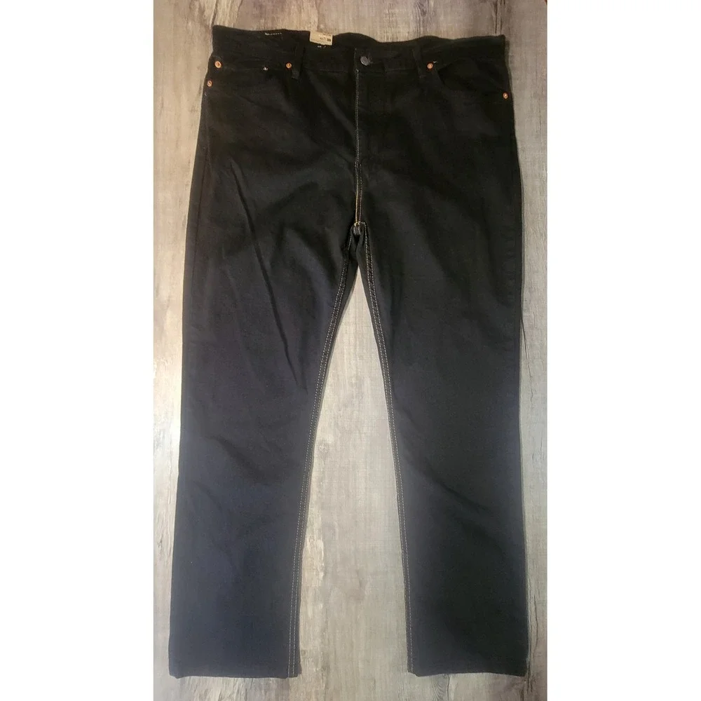 Levis 511 Slim Fit Stretch Jeans Black 04511-1907 Mens 42x32 NWT